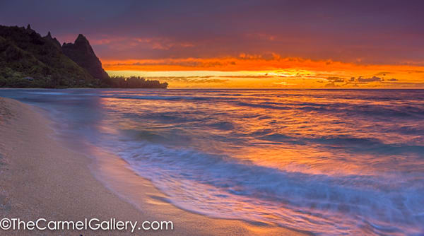 sunset over Bali Hai