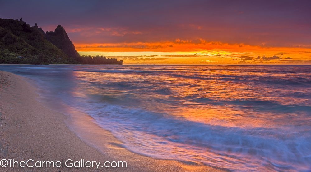 sunset over Bali Hai