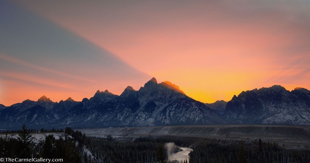 Teton Sunset Photography Art | The Carmel Gallery