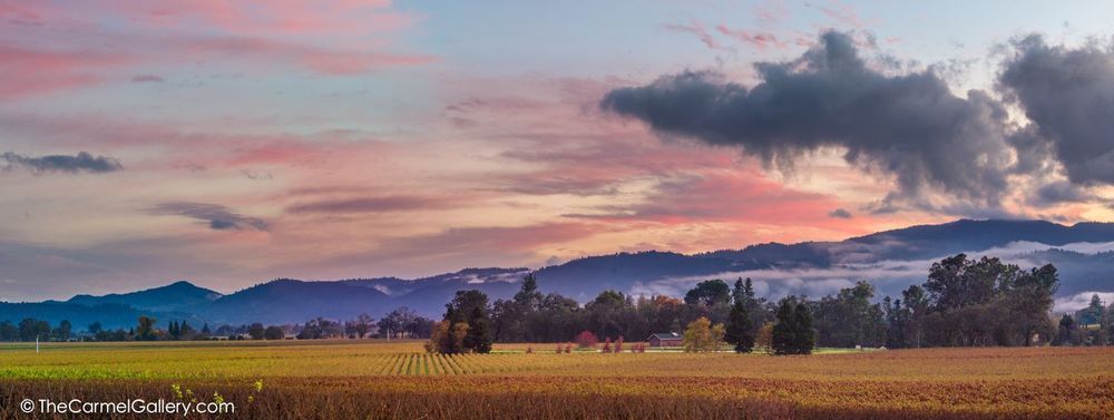 Sunset Panorama, Napa Valley Photography Art | The Carmel Gallery