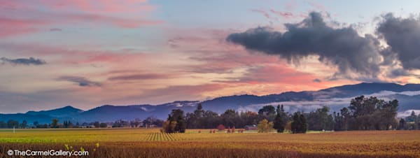 Sunset Panorama, Napa Valley Photography Art | The Carmel Gallery