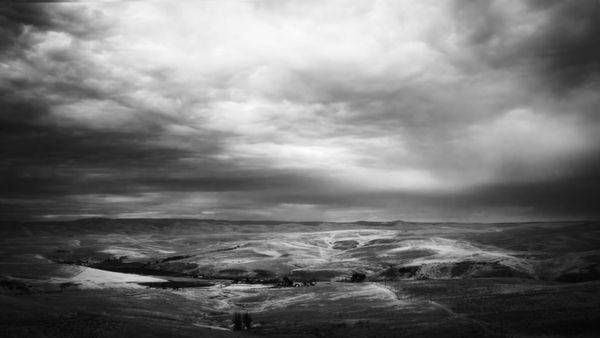 Pendleton Horizons | Oregon Black and White Landscape Photography Print