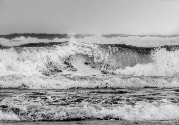 Ocean’s Pulse | Black and White Ocean Wave Photography