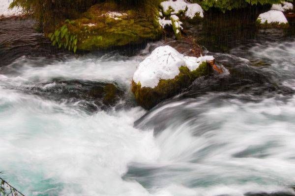 Winter snowy River Photograph