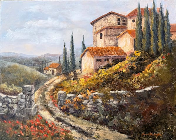 Into the village