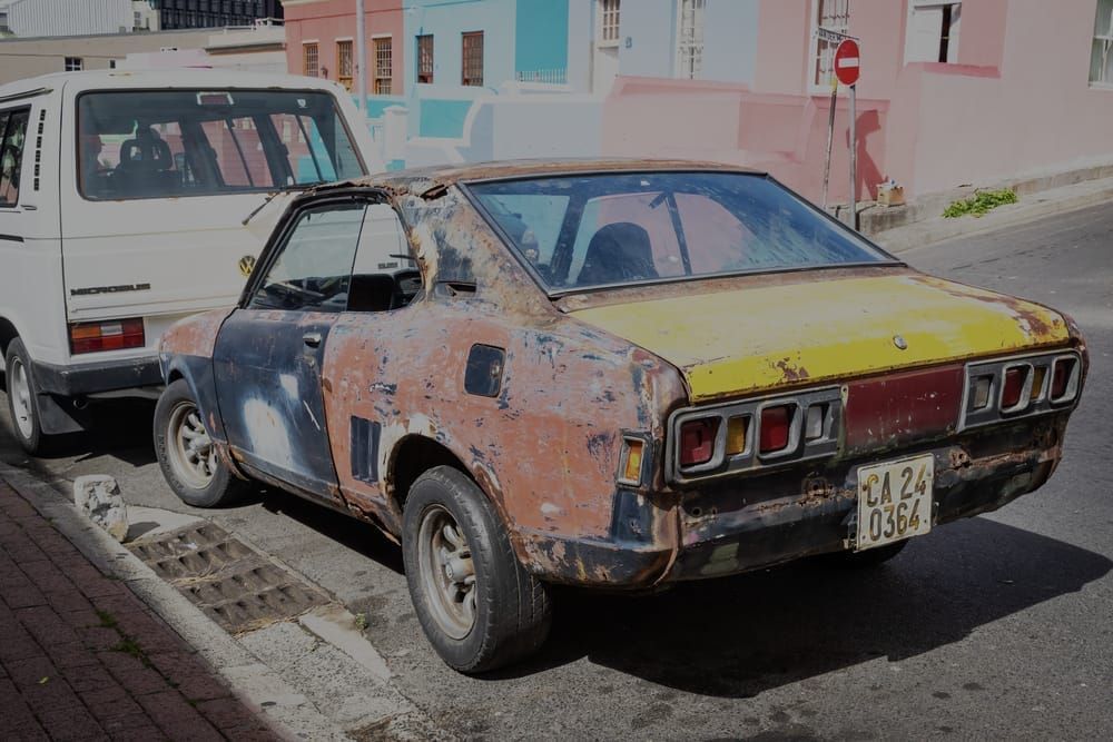 Junk Car In Slave Neighborhood Cape Town, S. Africa Photography Art | Kasdenphotography.art