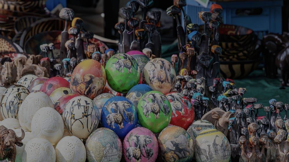 Scott Kasden | Shop Photograph of hand painted Ostrich Eggs
