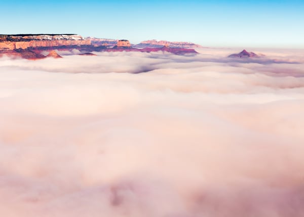 Grand Canyon Air Inversion Clouds Photography Art | Kasdenphotography.art