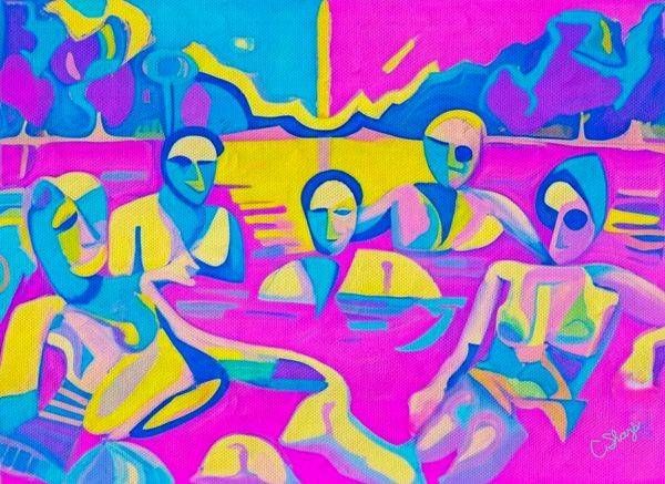 Reflecting  Pool (Who Peed In The Pool)? Art | csharp art