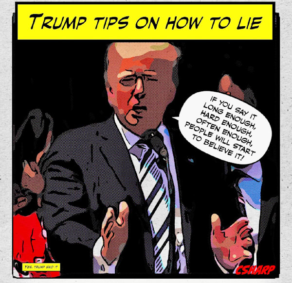 Trump Tips On Lying Art | csharp art
