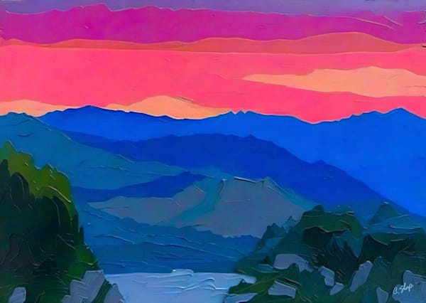 Lake Chelan Sunset Art | csharp art