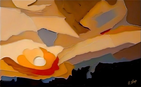 Creamsicle Sky #3 Art | csharp art