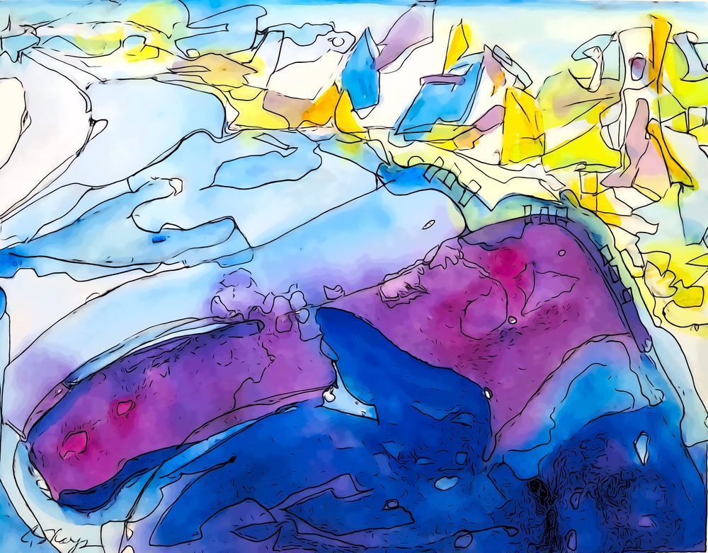 Wild Blue Yonder: Over Washington Art | csharp art