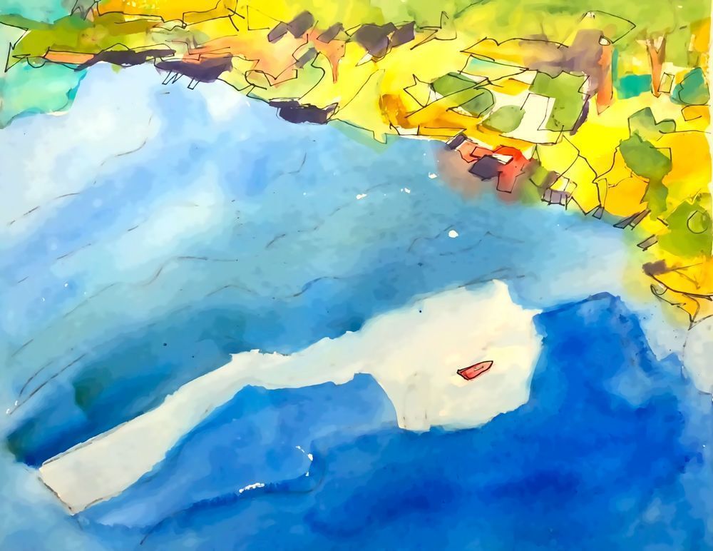 Wild Blue Yonder: Over Lake Washington Art | csharp art