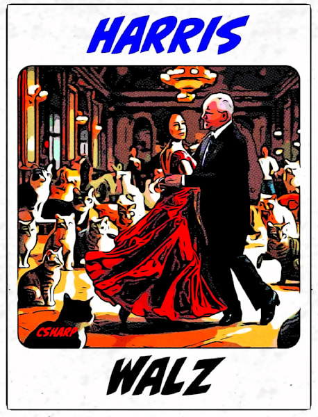 Harris Walz Waltz Art | csharp art