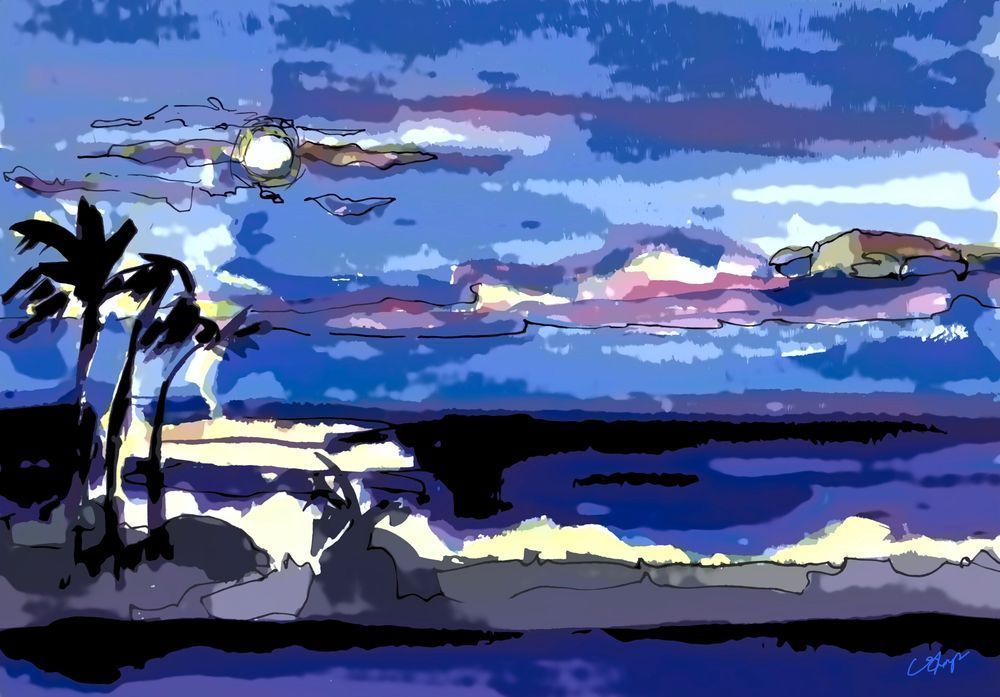 Nightfall Maui Art | csharp art