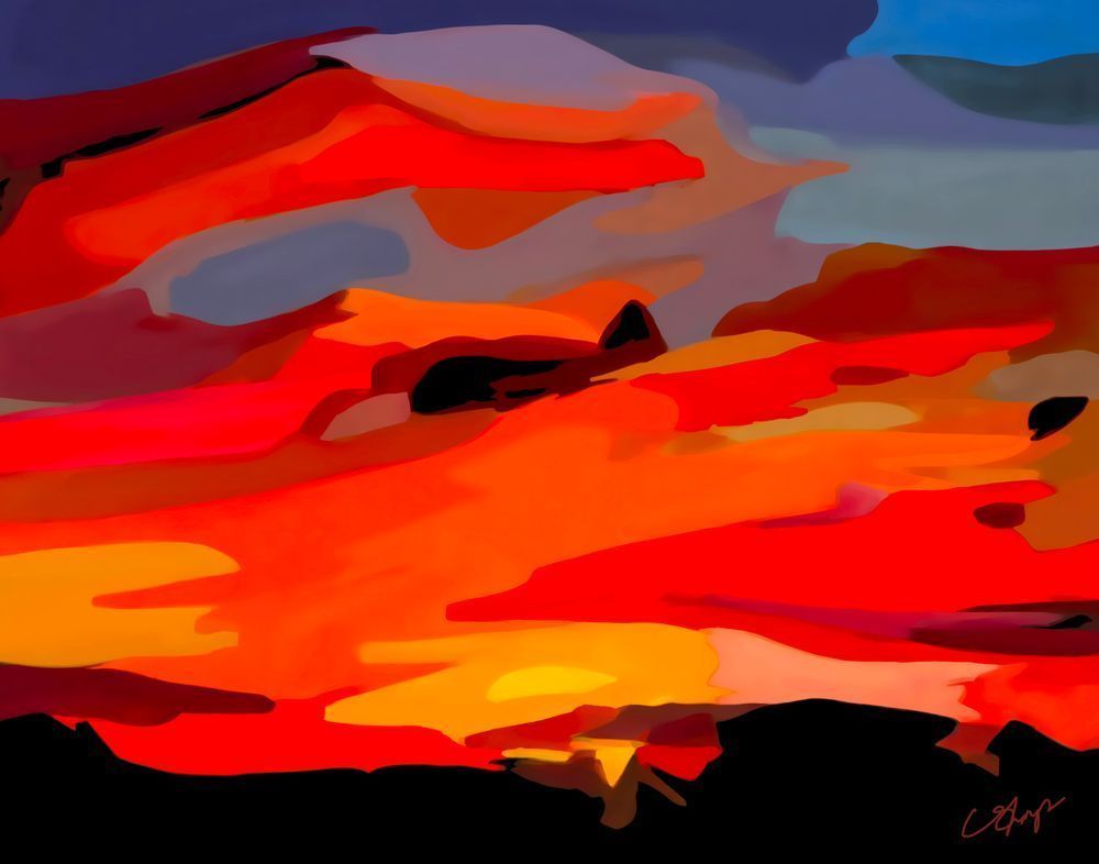 Northwest Sunset Art | csharp art