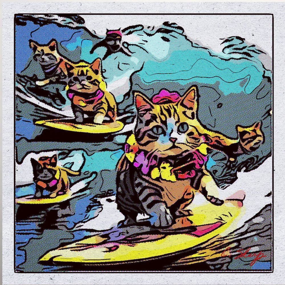 Cat-Ch The Blue Wave!