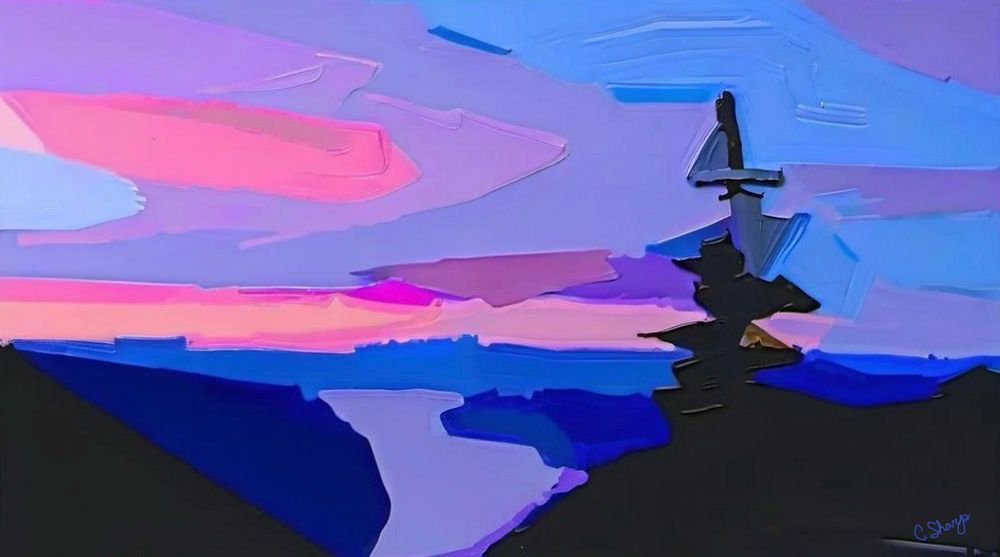 Gorge Sunset Art | csharp art