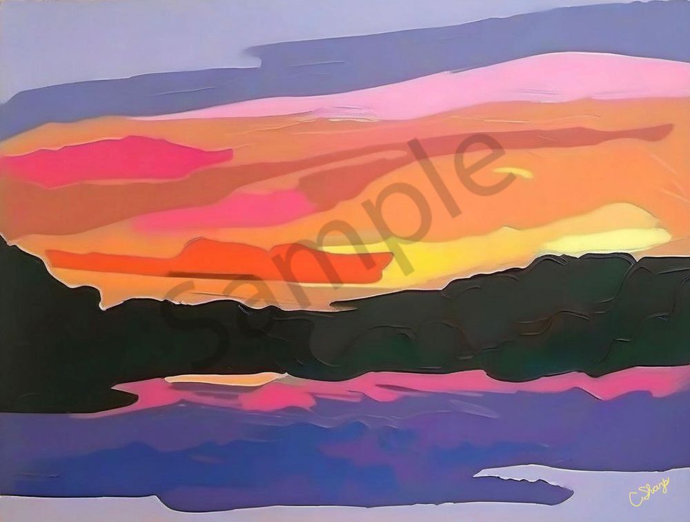 Olympics  Sunset Iii Art | csharp art