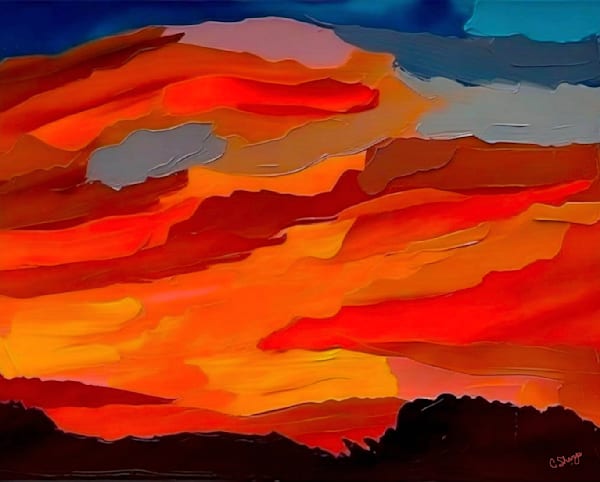 Red Sky Dragon Art | csharp art