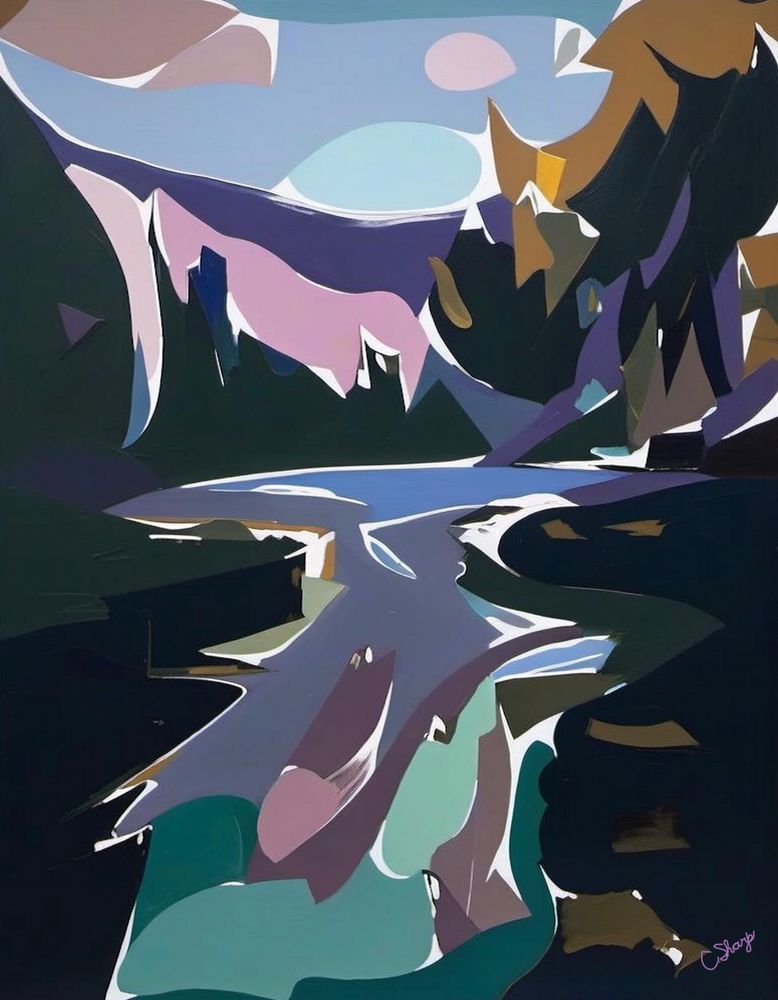 Wenatchee River  Abstract Art | csharp art