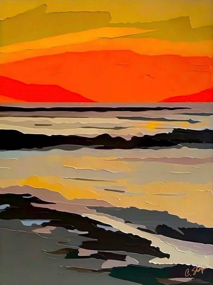 Beach Sunset #9 Art | csharp art