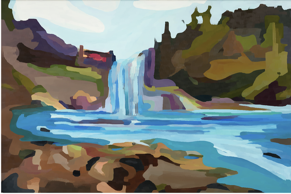 Snoqualmie Falls Art | csharp art