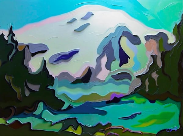 Blue Skies & Blinding White Snow Art | csharp art