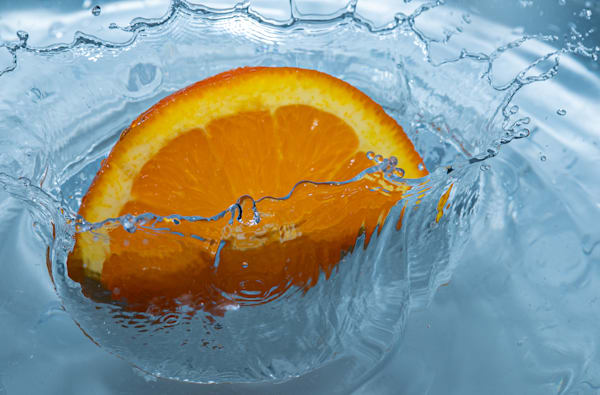Cool Blue Orange Splash
