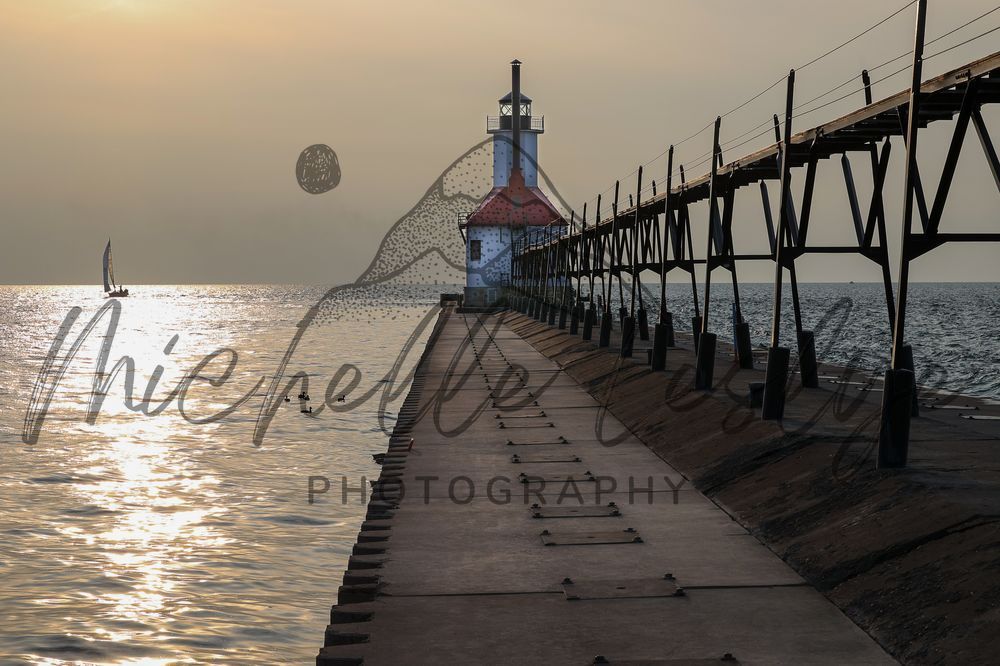 Beacon Of Twighlight St. Joseph Michigan Photography Art | Michelle Leslye Photography