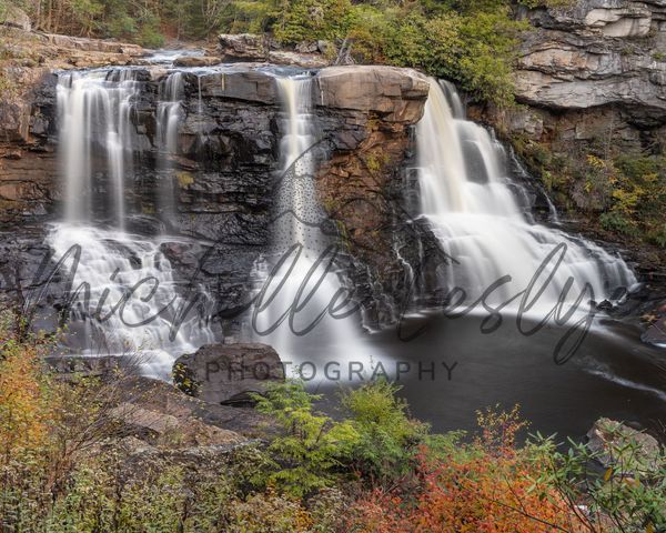Autumn's Grandeur At Blackwater Falls West Virginia Photography Art | Michelle Leslye Photography
