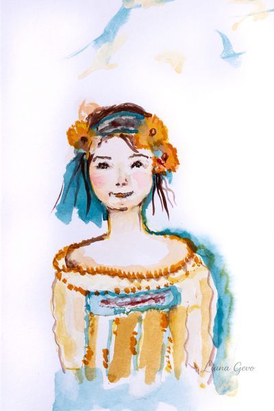 Sunflower Crown Art | Liana Art