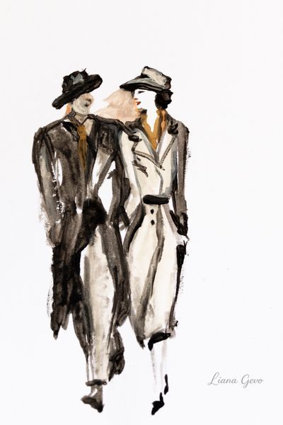 Suited Pair Art | Liana Art