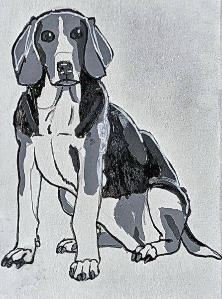 Hamilton Hound Art Print – Inktober 2026