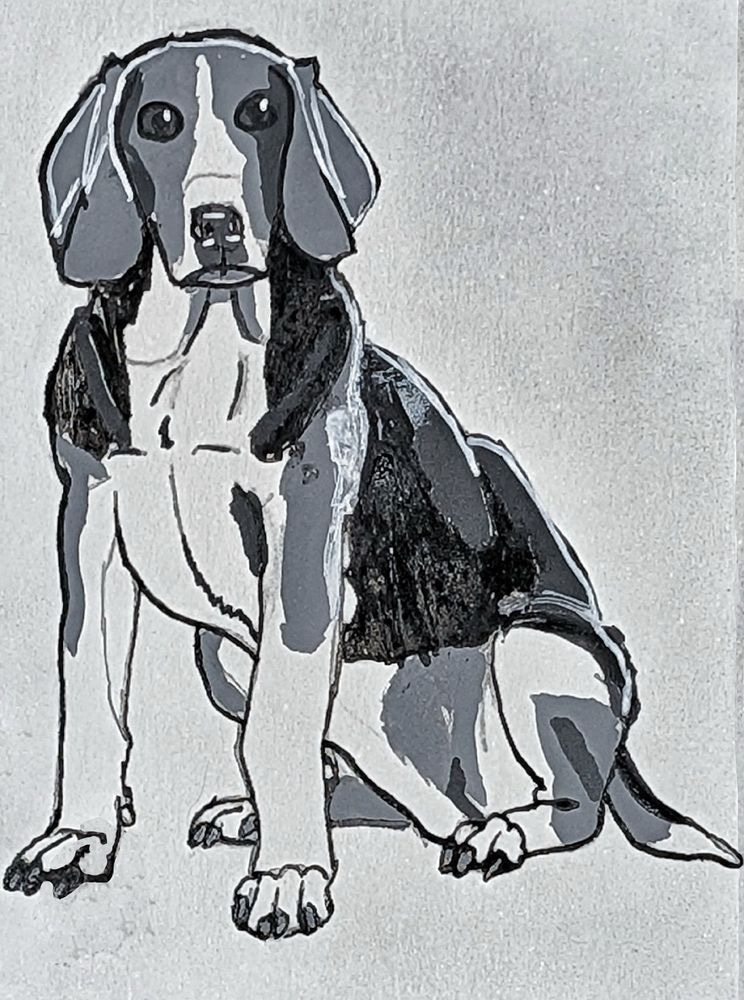 Hamilton Hound Art Print – Inktober 2026