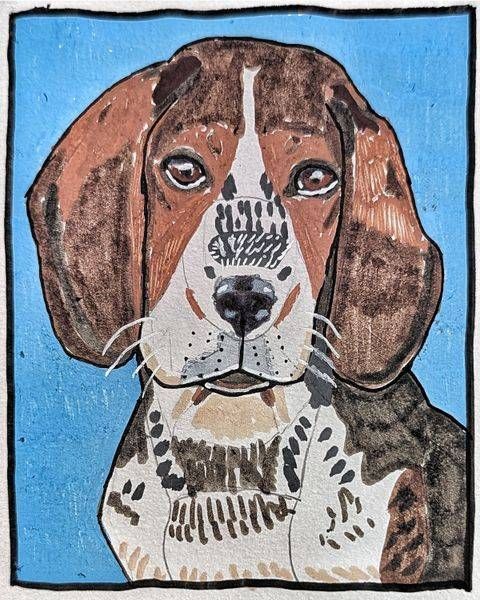 The Watchful Dunker | Dunker Dog Art by Justyn Simon