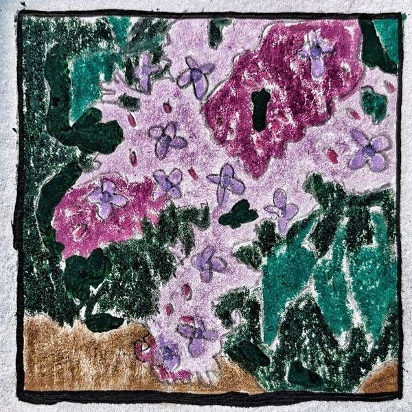 Lilac Miniature Study – Floral Botanical Artwork by Justyn Simon
