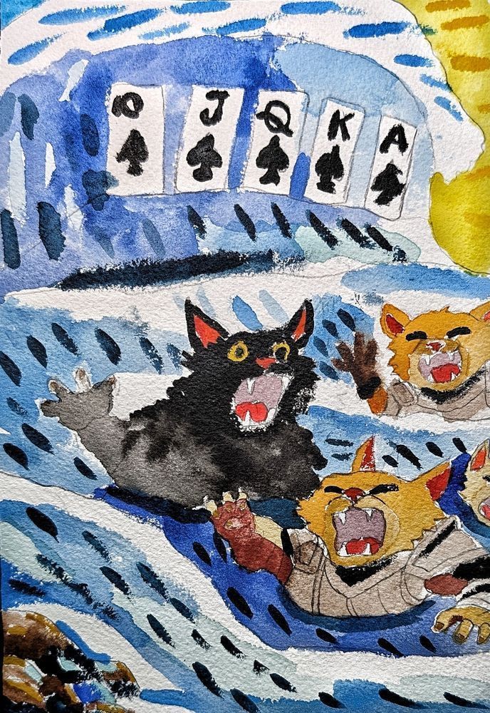 Royal Flush – Barker’s of Ruin Card Combat Fantasy Art Print