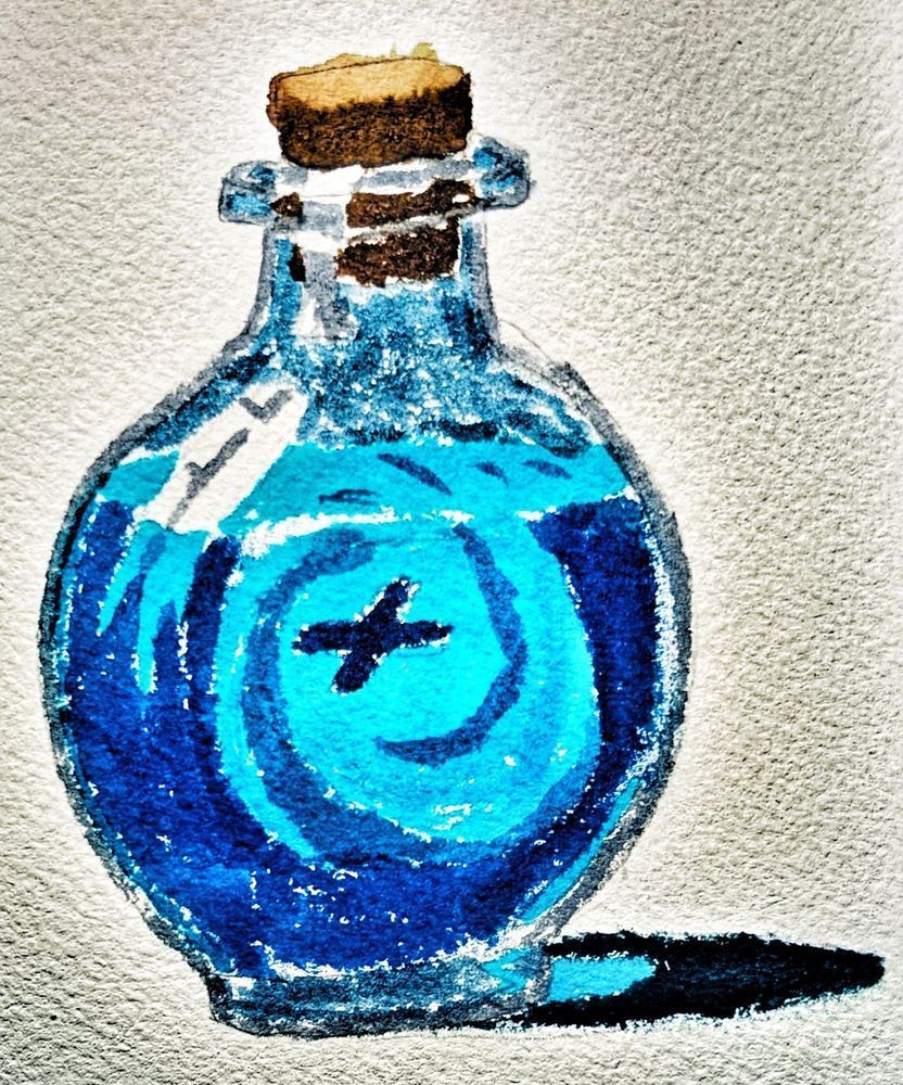 Cleansing Draught Fantasy Potion Art | Barker’s of Ruin RPG Item Illustration