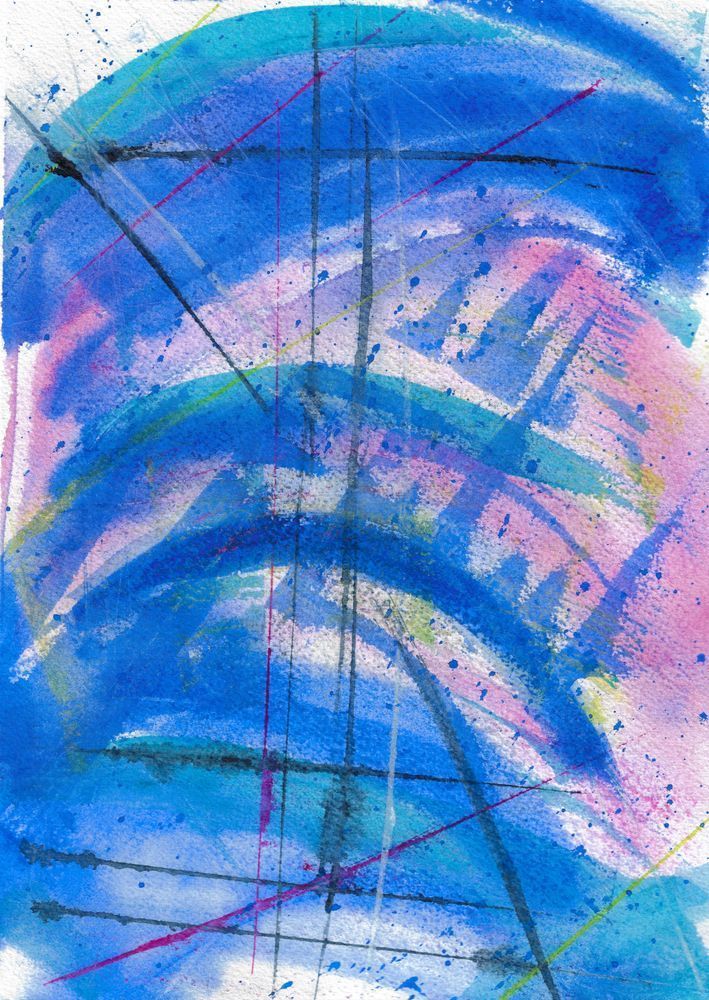 Blue Beyond The Rain Art | Allyson J Thomas Art