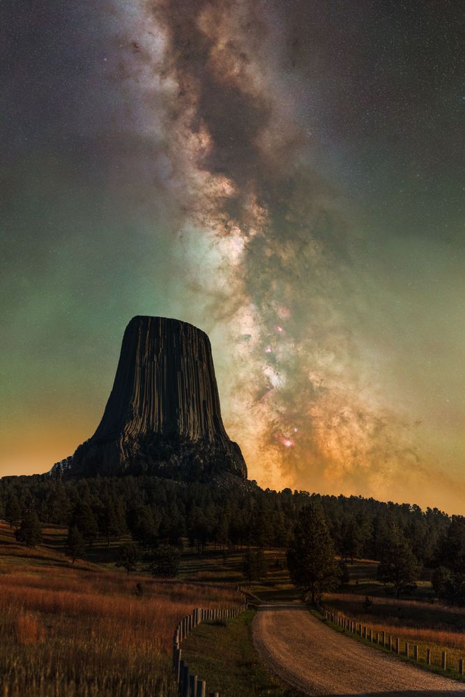 Milky Way Over Devils Tower | Fine Art Astrophotography
