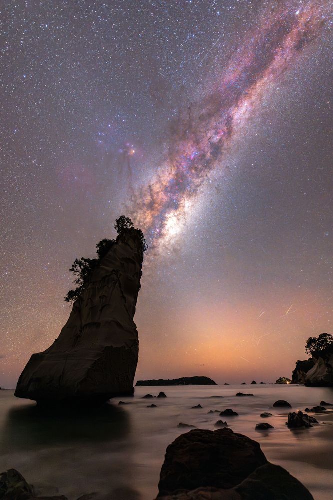 Milky Way Over the Sea Stack | Fine Art Astrophotography
