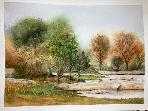 Africa Water Hole Art | Paint and Water