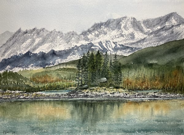 Mountain Vista Art | Paint and Water