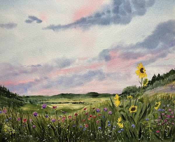 Sunflower's View Art | Paint and Water