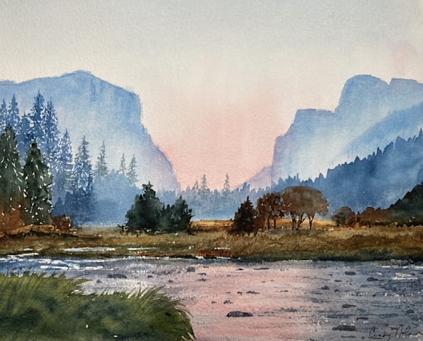 Yosemite In Blue Art | Paint and Water