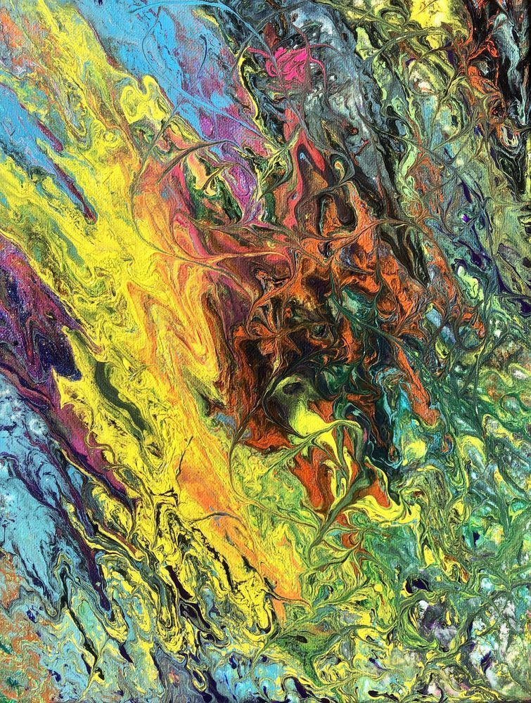 Colorfull Bliss Art | The G.O.A.T.s Art