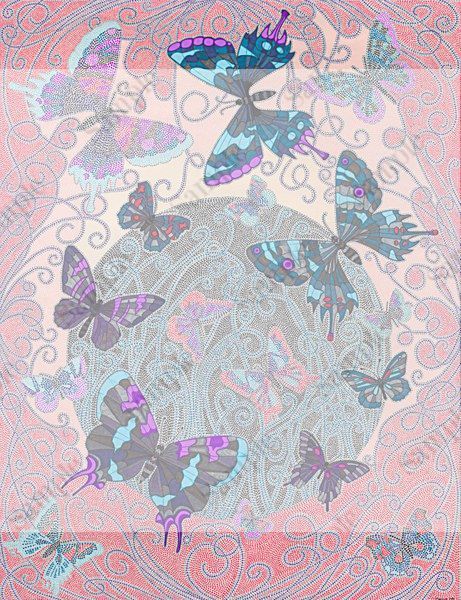 Camera Setup: "BetterLight 8150 | IR 2mm + IR 3mm | NorthLight 600W", Artwork Image: "Butterflies - Dayle.tif", Artwork Colors: "AAA 11sept2010 COLOR BAR.txt", White Image: "WB Butterfly Farry.tif", White Colors: "WHITE SHADE.txt", Yoked Image: "But