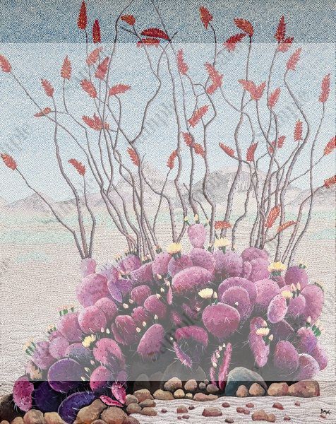 Big Bend Pink Cactus Art | Art by Dayle